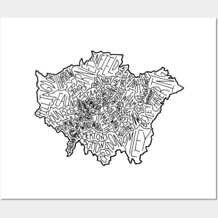 Map of London Posters and Art